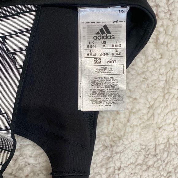 Adidas Black and Gray Sports Bra - Picture 3 of 3